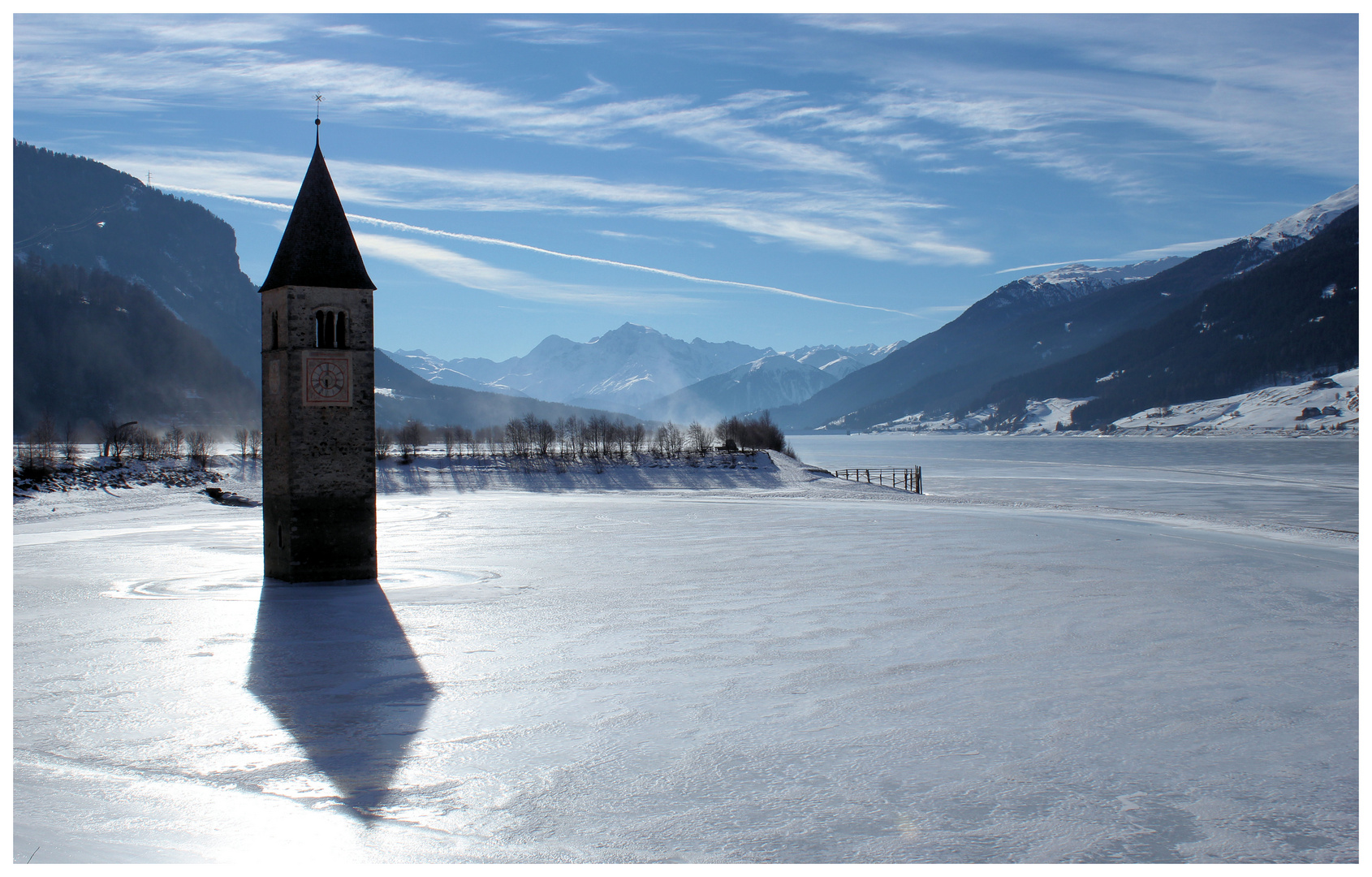 Reschensee in Eis