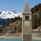 Reschensee mit Kirchturm