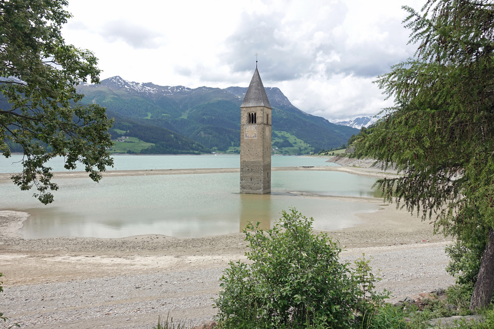 Reschensee mit Kirchturm von Alt-Graun_06.06.2018