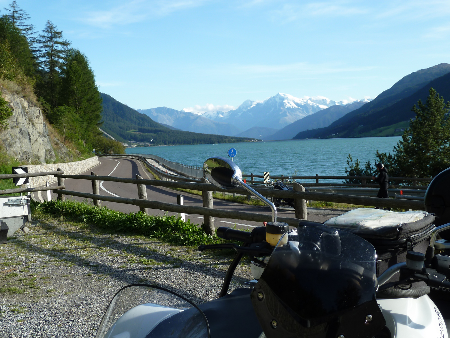 Reschensee mit Stilfser Joch