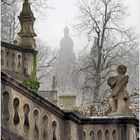 Residenz Hofgarten in Winter Mists, Würzburg