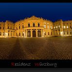 Residenz Würzburg bei Nacht 360°