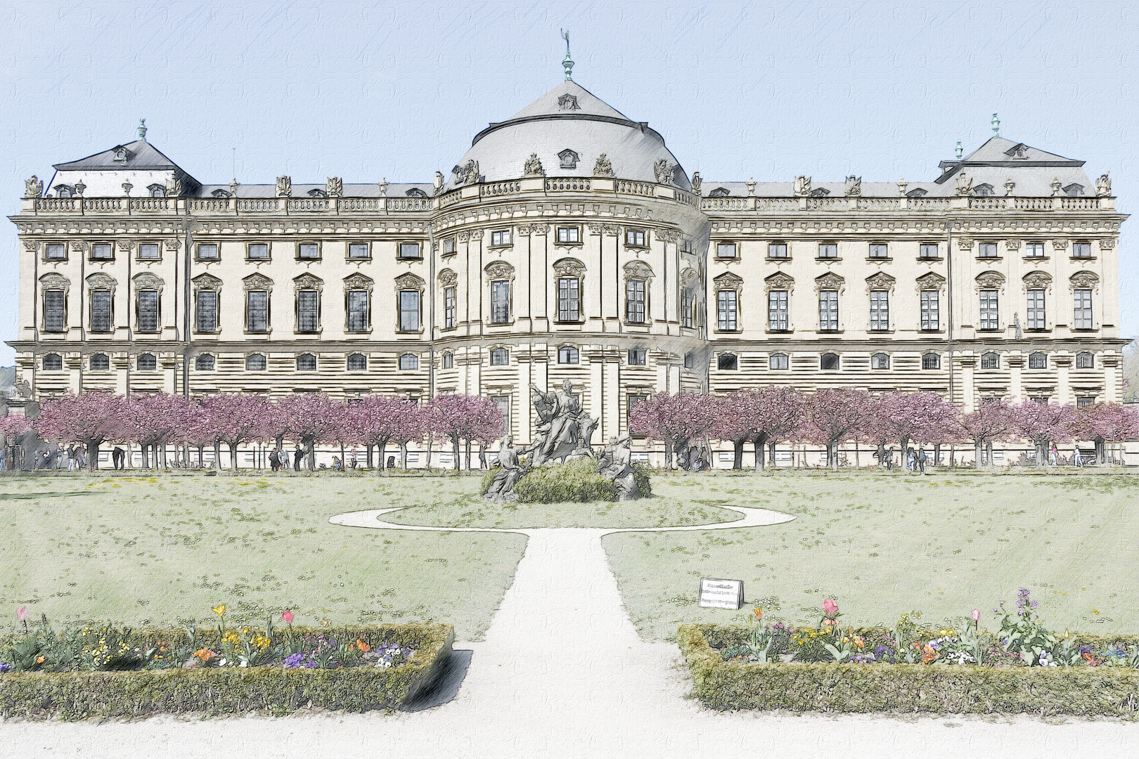 Residenz Würzburg - Westfassade