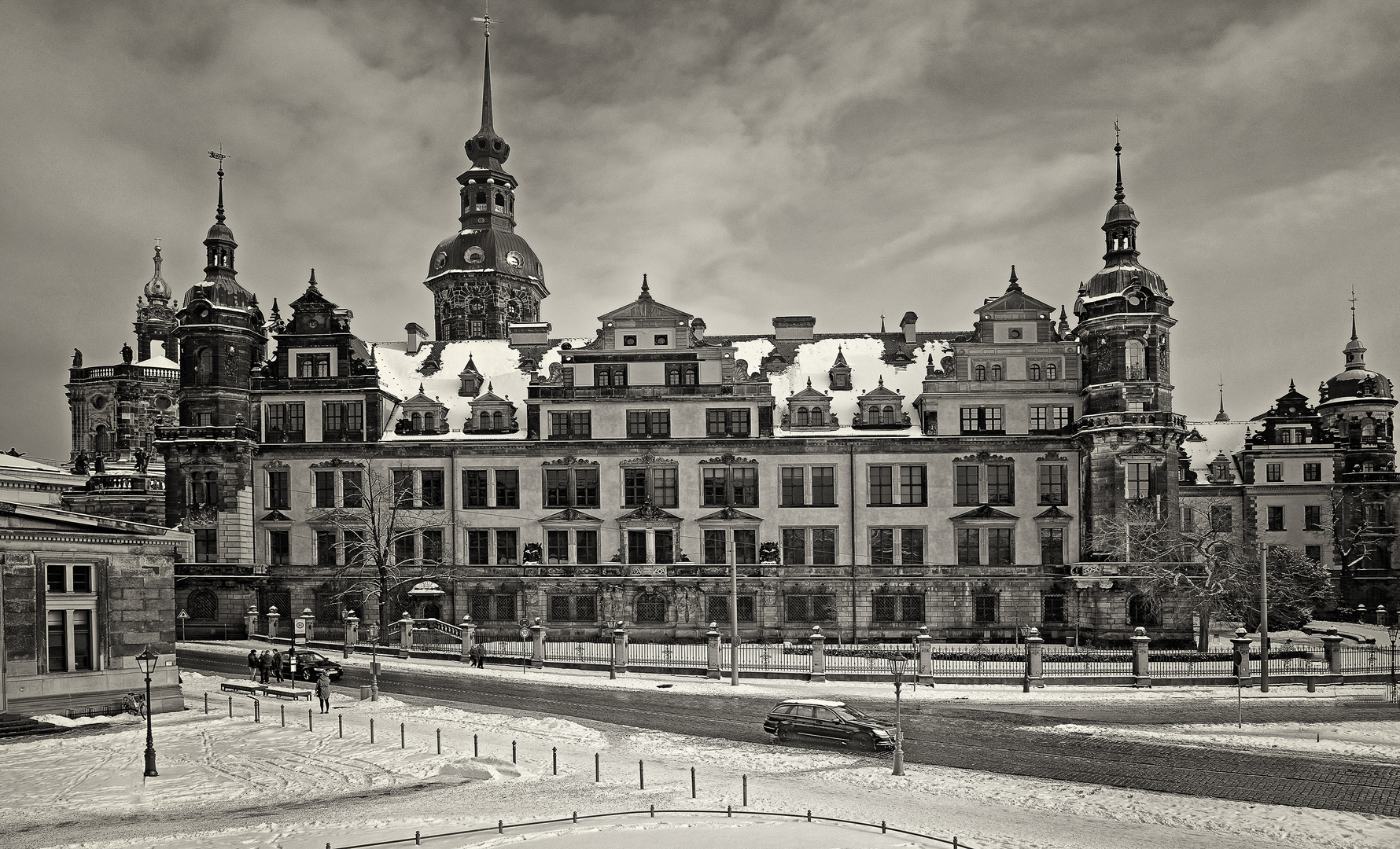 Residenzschloss Dresden im Winter