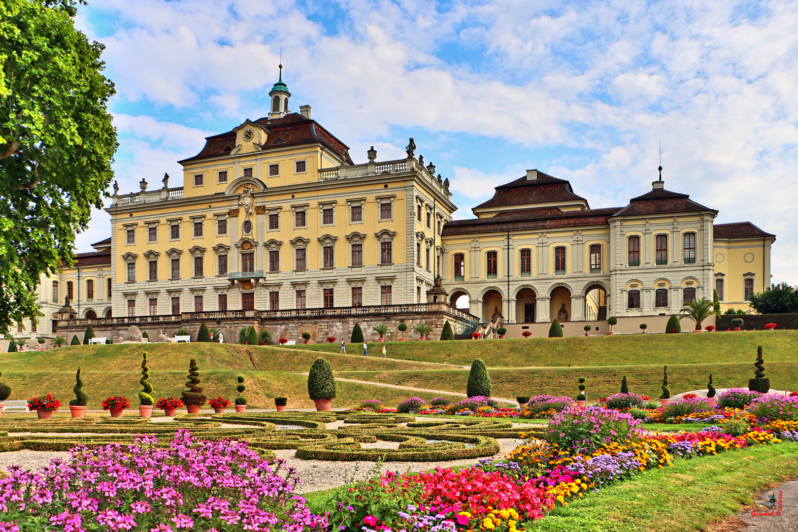 Residenzschloss Ludwigsburg - Gartenansicht