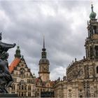 Residenzschloss und Hofkirche in Dresden