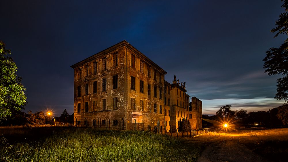 Residenzschloss zu später Stunde