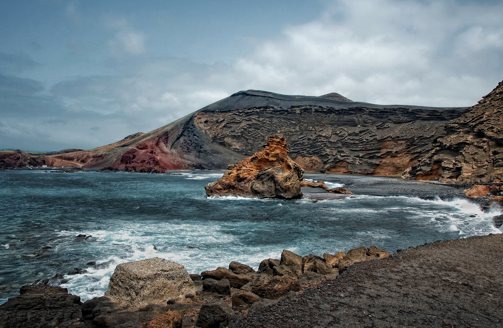 Rest of lava flows...