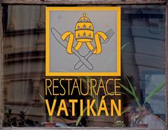 Restaurace Vatikán - Essen beim Papst