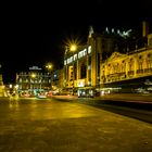 Restauradores Square at night. Lisbon