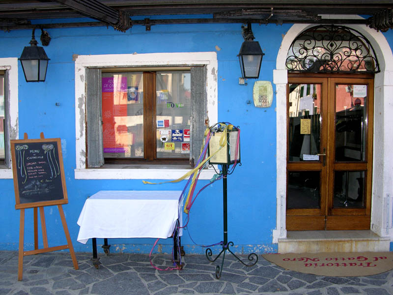 Restaurant auf Burano/Venedig