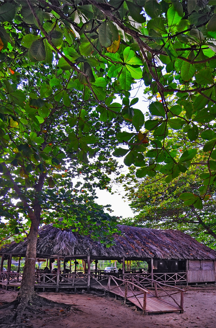 Restaurant cottage at Maguana beach