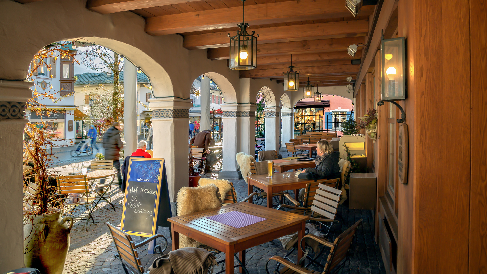 Restaurant Terrasse in Garmisch-Partenkirchen