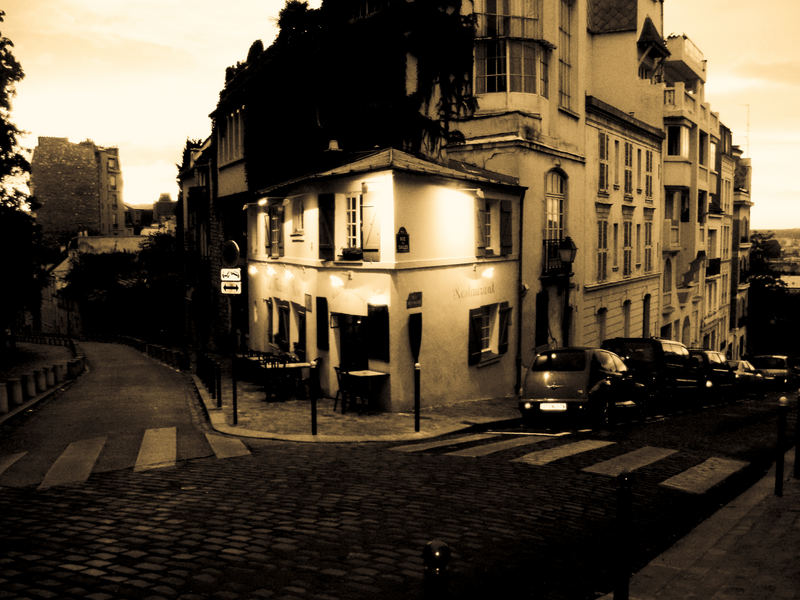 Restaurant unterhalb SacreCoeur