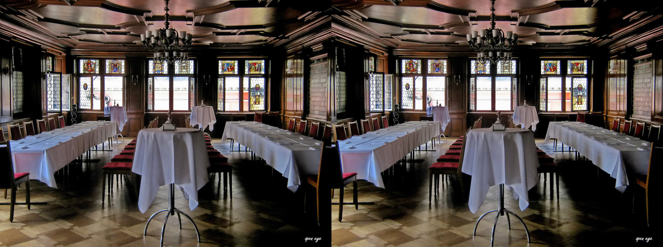 Restaurant zur Waag Zürich - 3D Kreuzblick