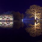 Restaurantpavillon bei Nacht