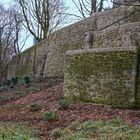 Restaurierte östliche Stadtmauer von Unna (Westfalen) am Ostring