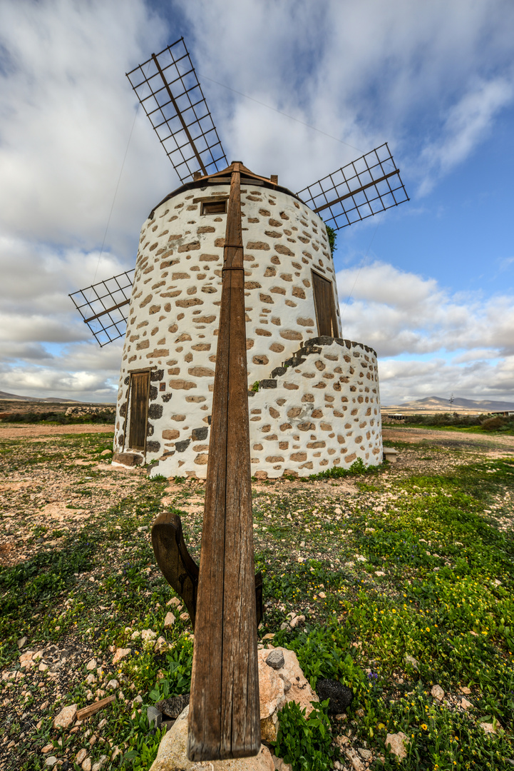 Restaurierte Windmühle