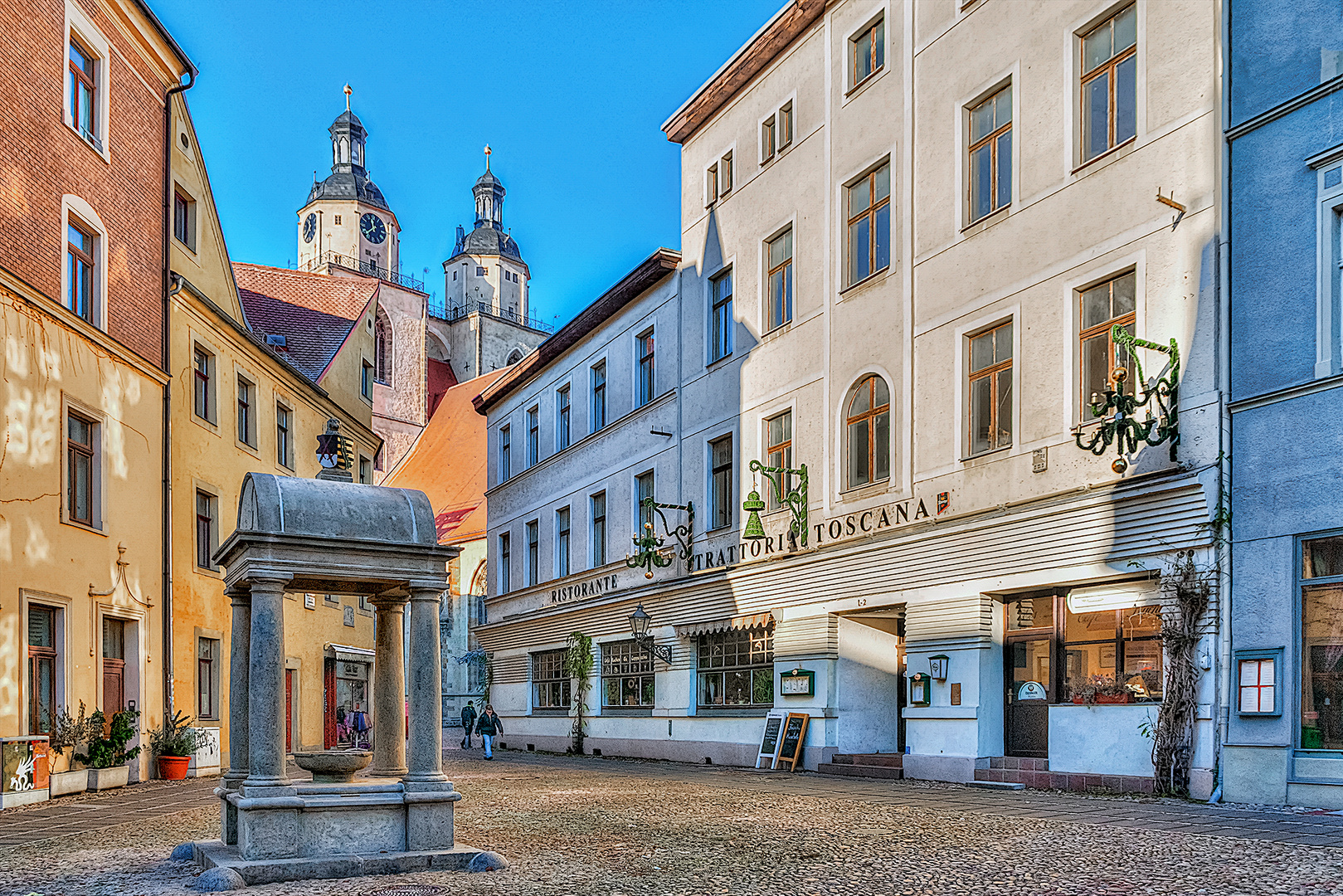 - Restaurierter Röhrwasserbrunnen in Lu.- Wittenberg -