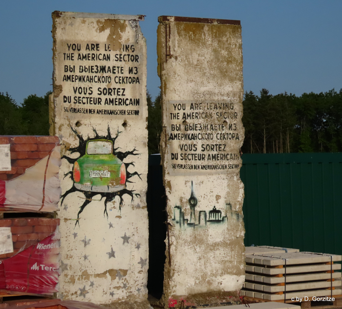 Reste der Berliner Mauer im Emsland !