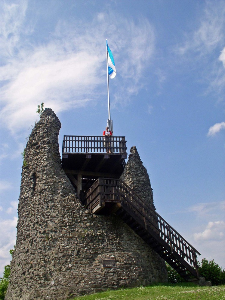 Reste der Burg Eversberg (bei Meschede)