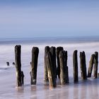 Reste der Holzbuhnen in Rantum/Sylt