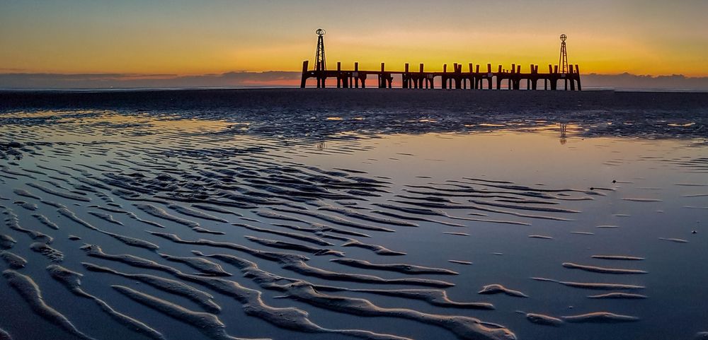 Reste der Landungsbrücke am St Anne's Pier