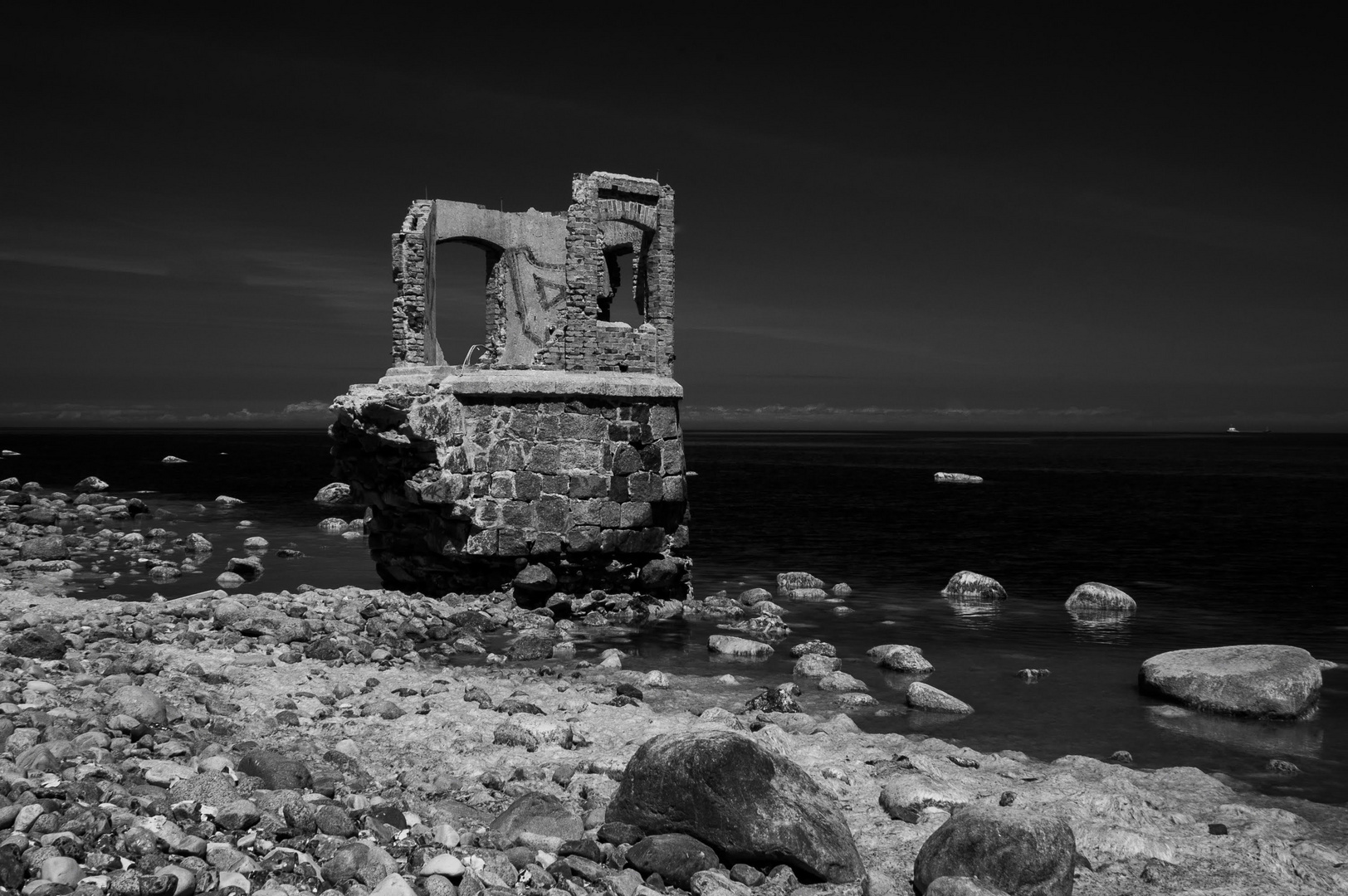 Reste des alten Peilturms , Arkona Rügen.