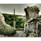 Reste einer genuesischen Festungsanlage über Feodossija ( Krim )