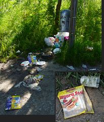 Reste eines türkischen Picknick am Retsee