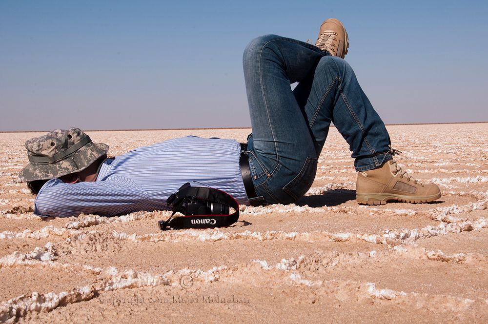 Resting on the Salt lake