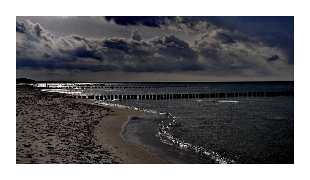 Restlicht am Strand