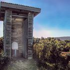 Restroom in the middle of the field