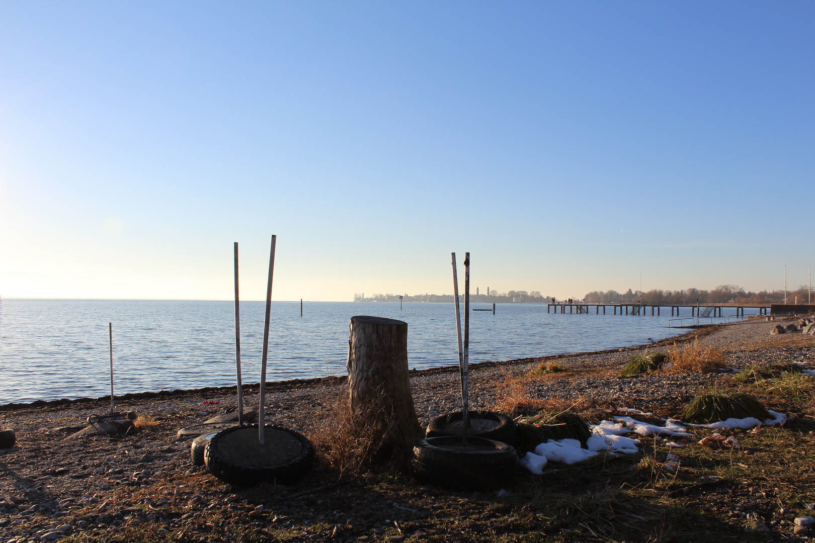 Restschnee am Bodensee