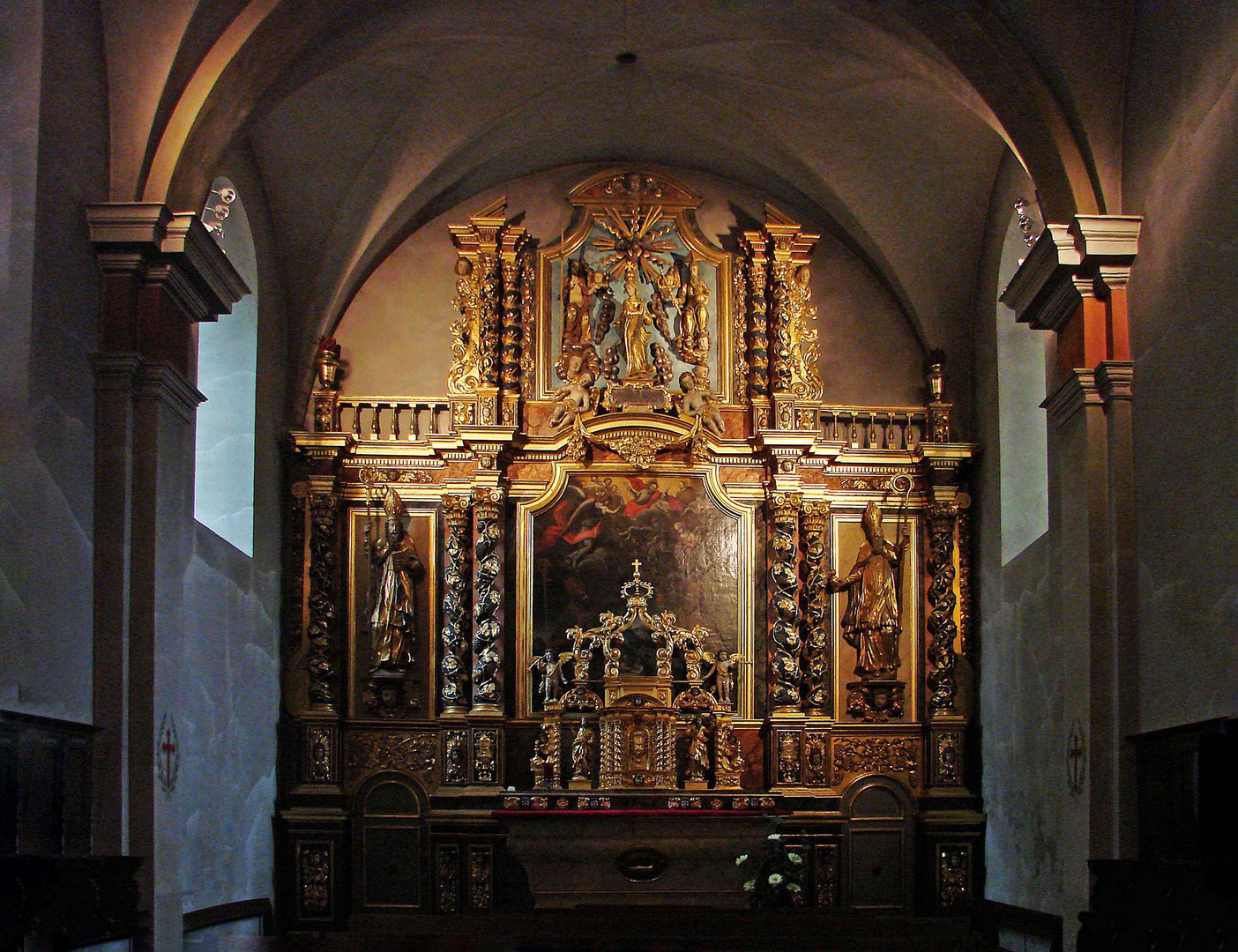 Retable de l'église St Nicolas à Combloux