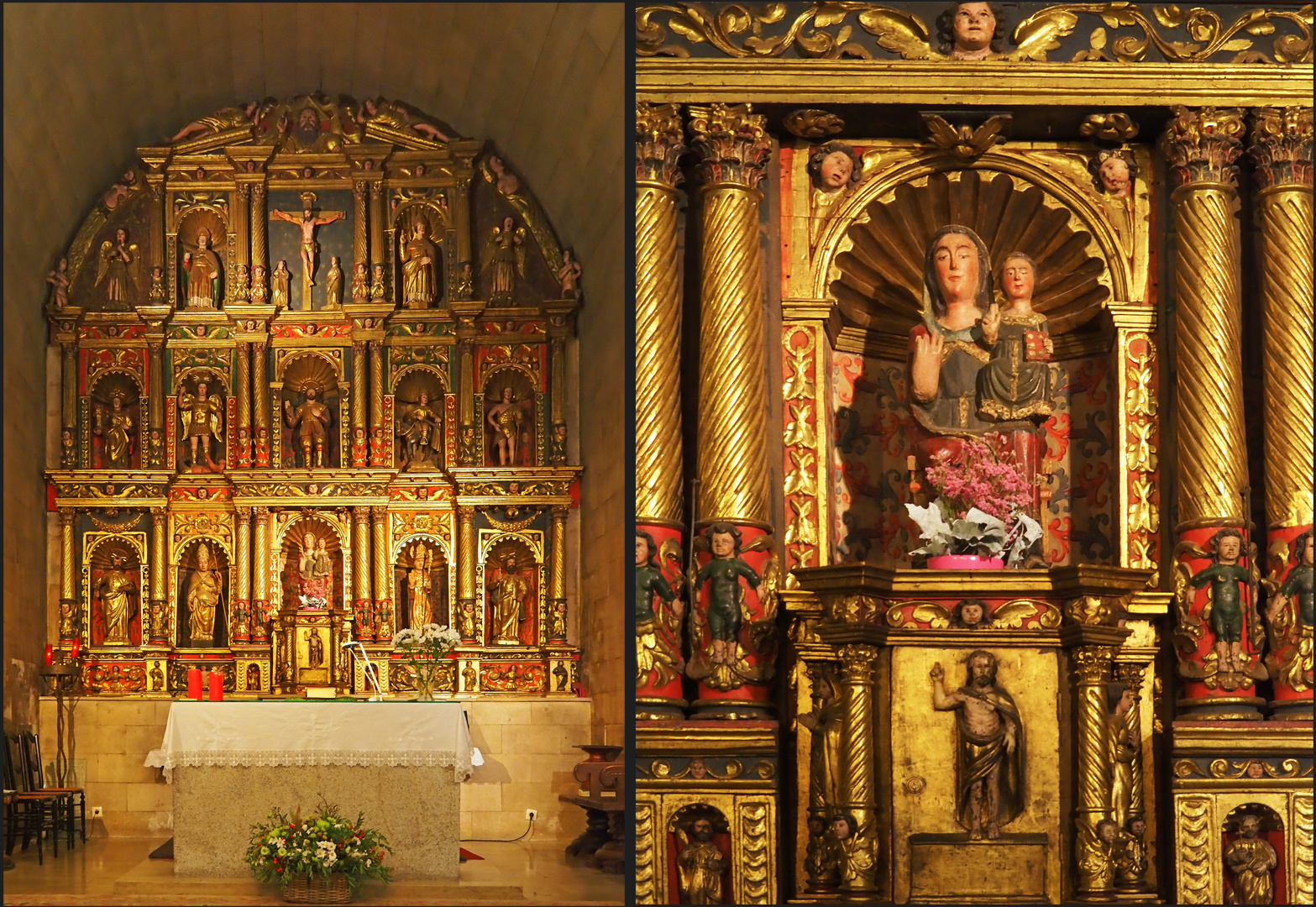 Rétable du choeur de l’Eglise Sant Corneli y Sant Cebria d’Ordino (Andorre)