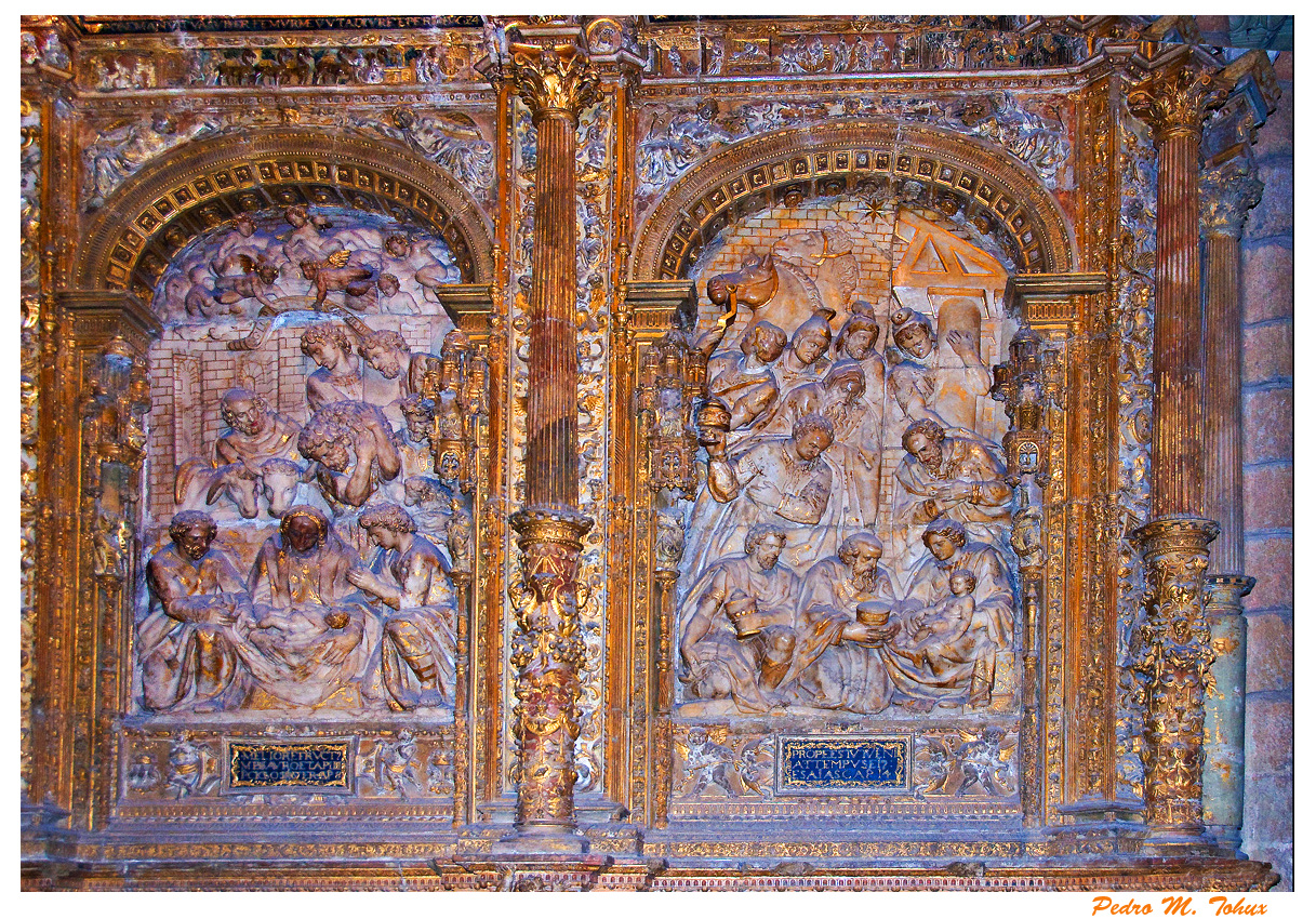 Retablo con buena talla. - Dedicada a Carmeta