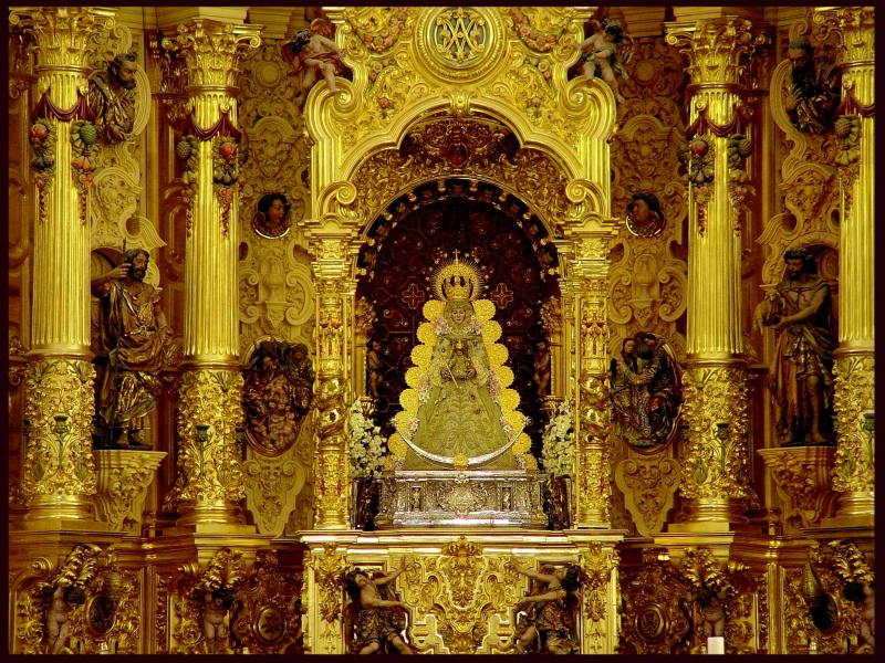 Retablo de la Virgen del Rocío.