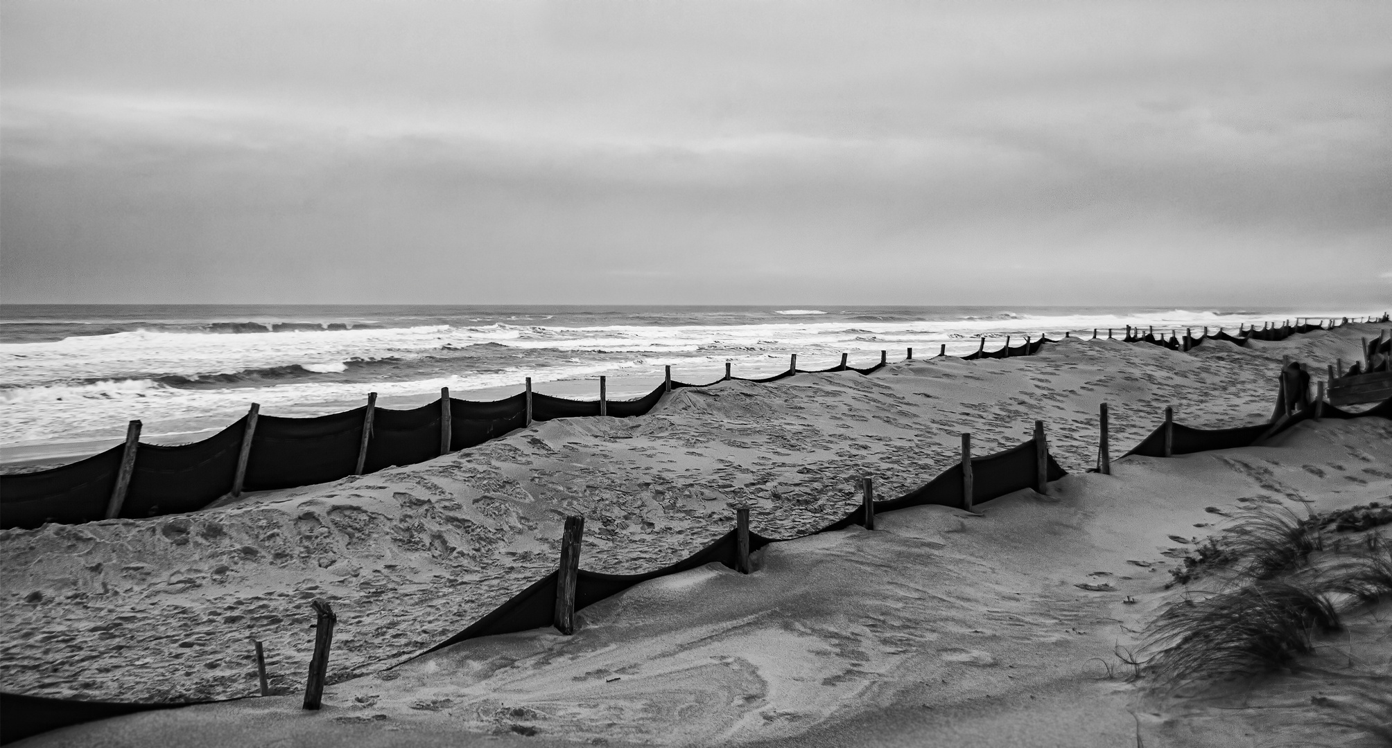 Retenir le sable .