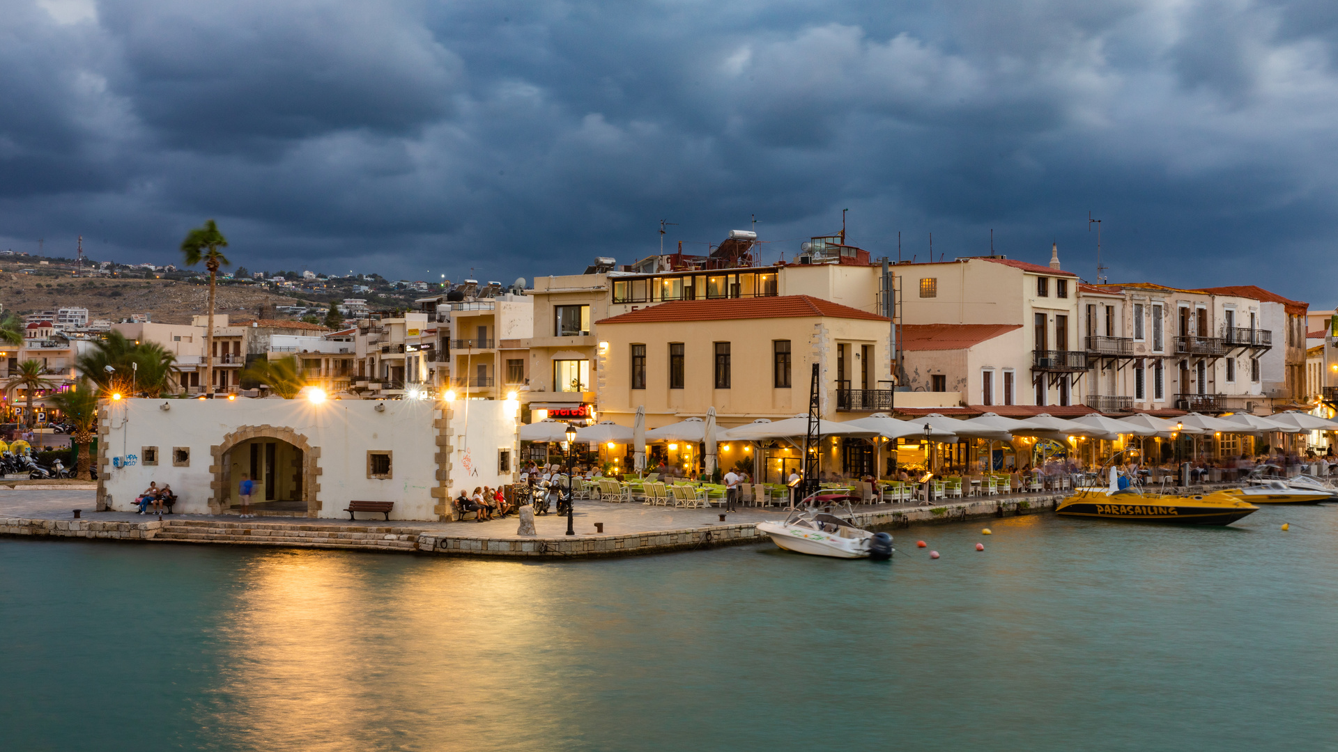 Rethymnon by night Foto & Bild architektur, europe, greece Bilder auf