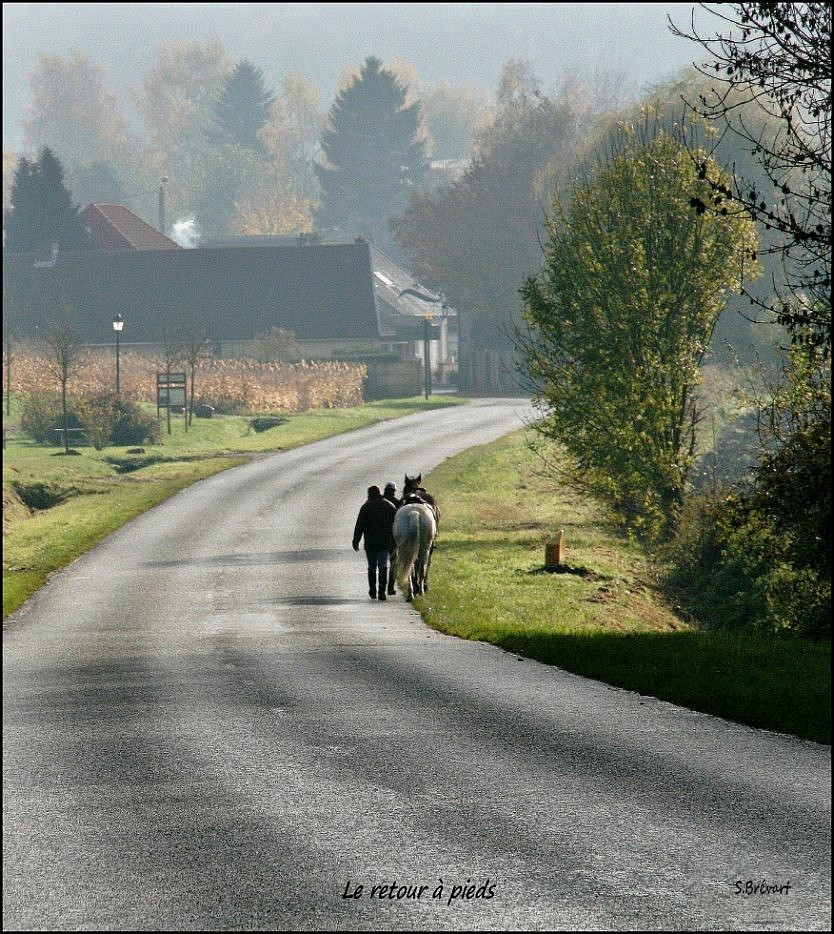 Retour à pieds