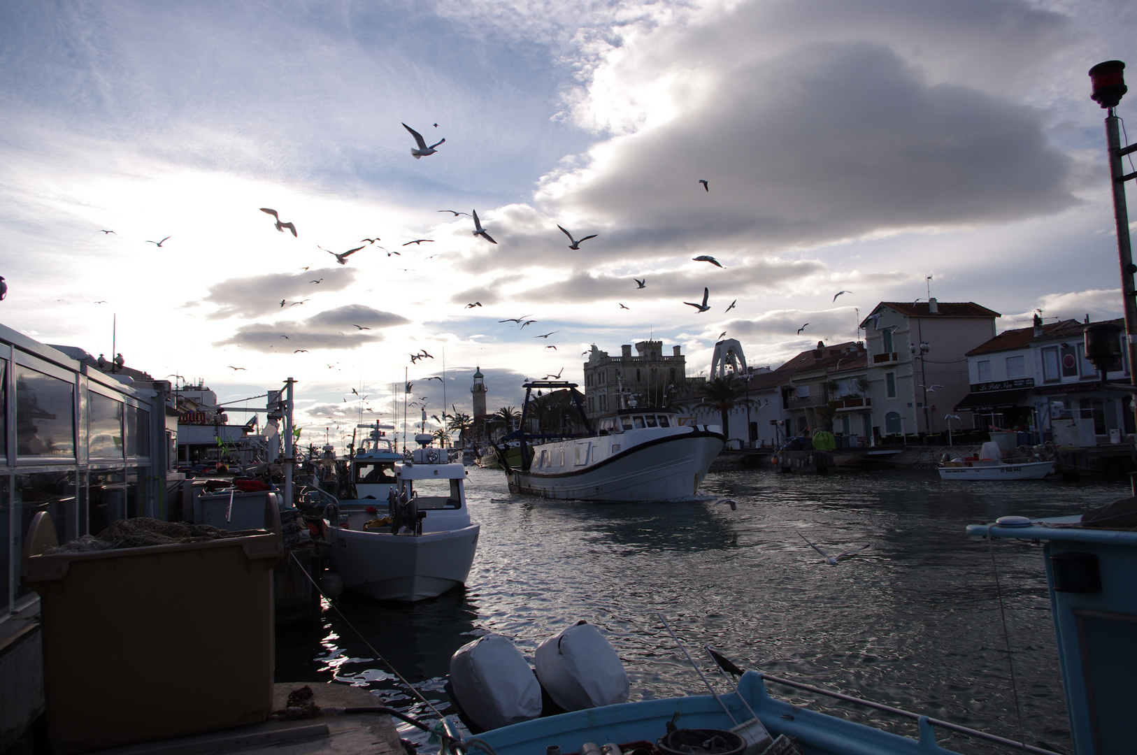 Retour de pêche au Grau du Roi