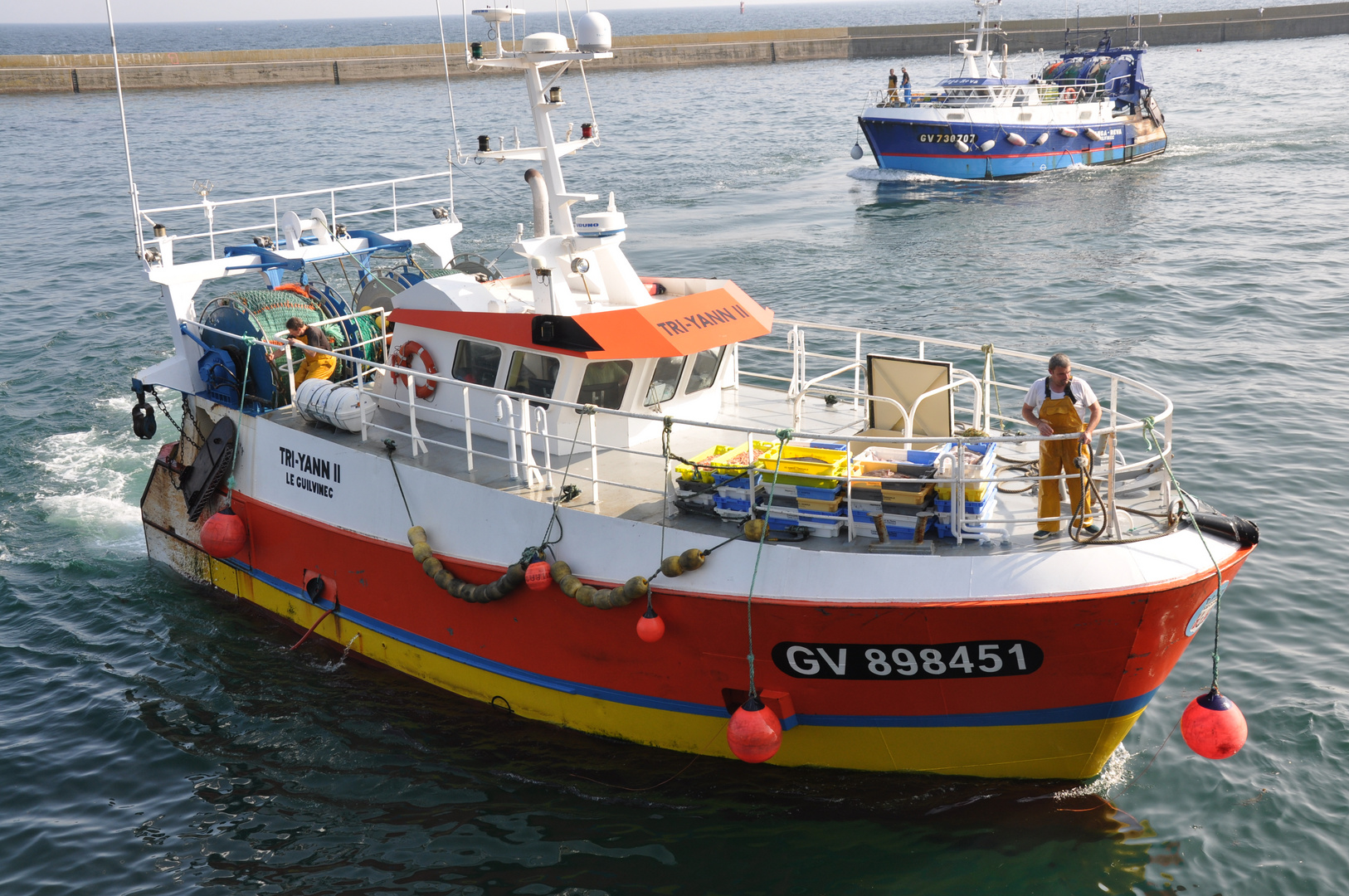 Retour de pêche au Guilvinec