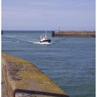 Retour de pêche en mer.