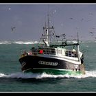 " Retour de pêche par gros temps "