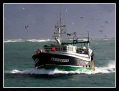 " Retour de pêche par gros temps "