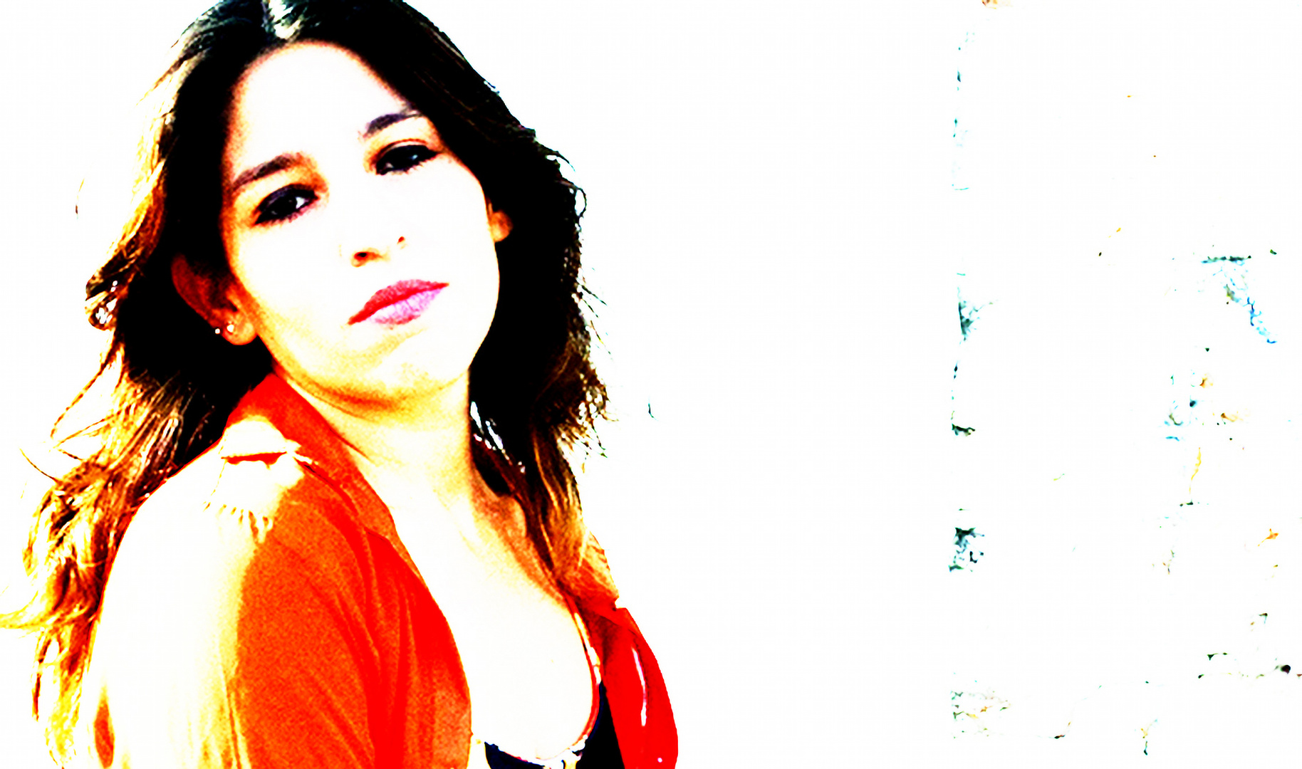 Retrato en rojo.