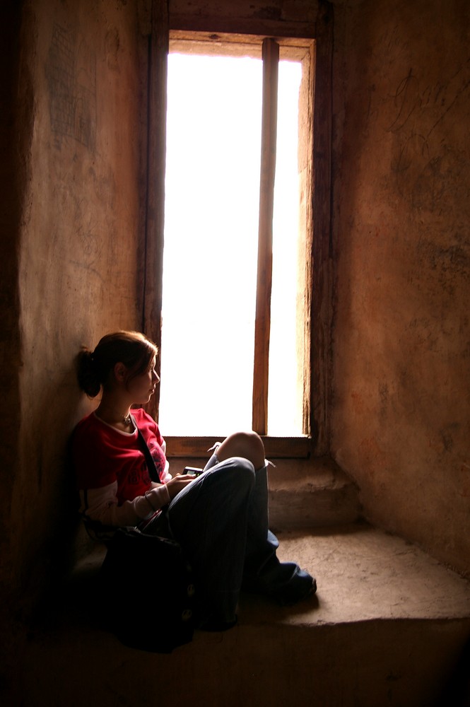 Retrato en una ventana