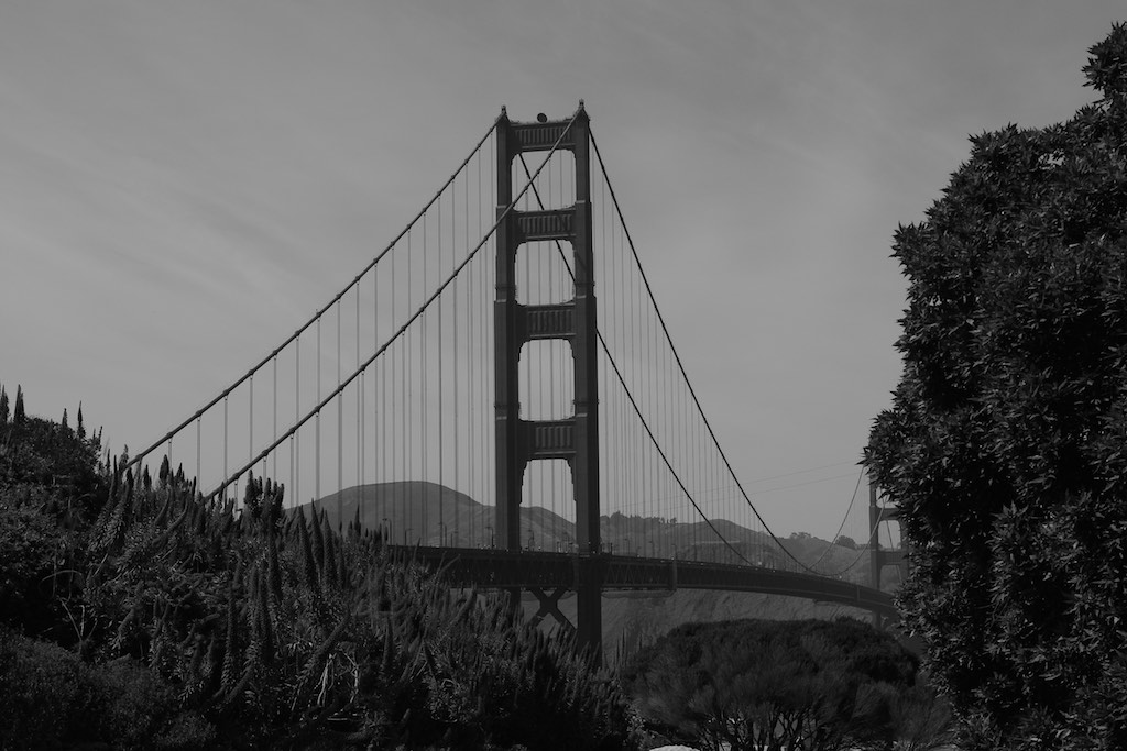 retro style - Golden Gate Bridge