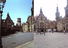 Retrospektive IV: Schlossplatz Dresden 1984 und 2015